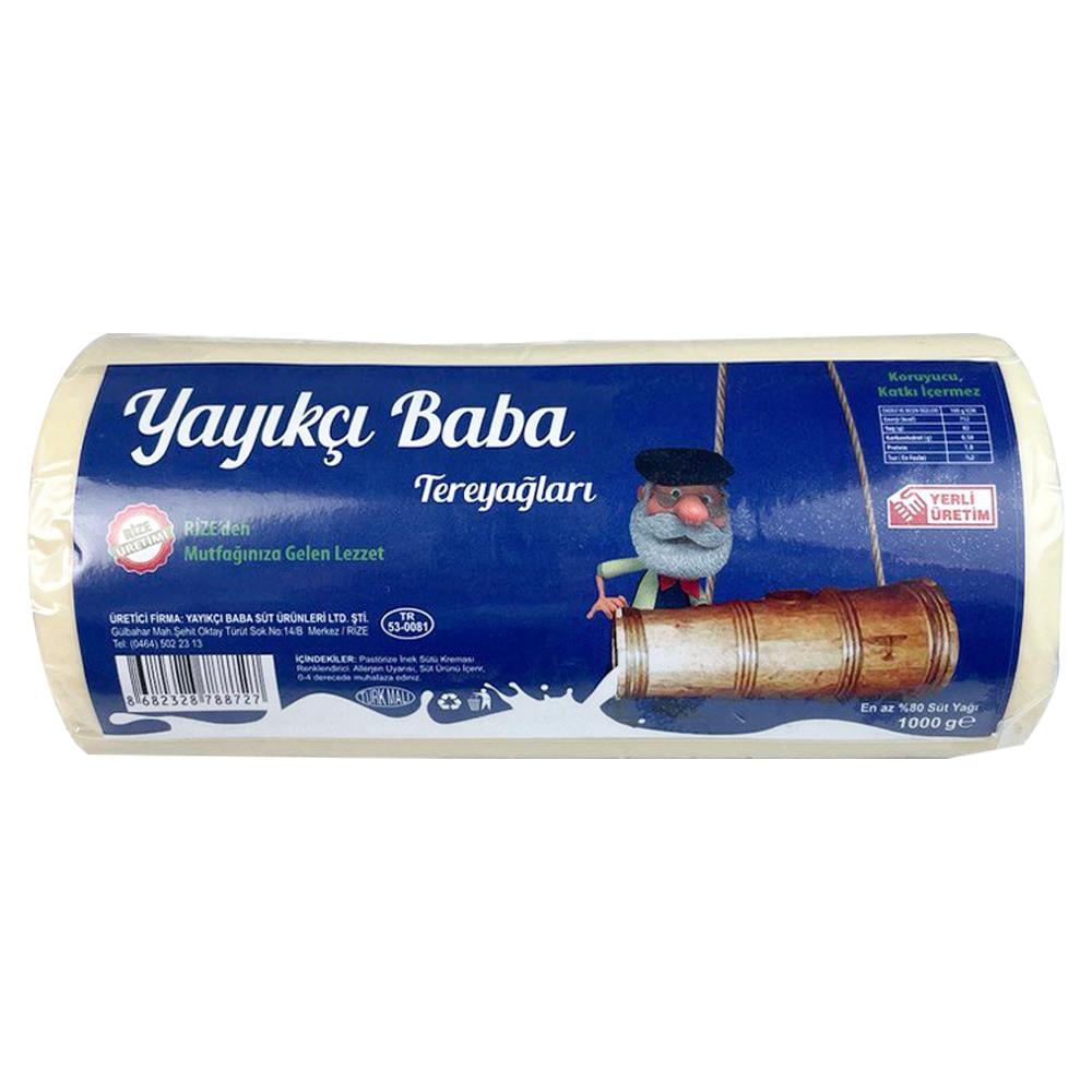 Yayıkcı Baba Tereyağları 1000 gr Rulo