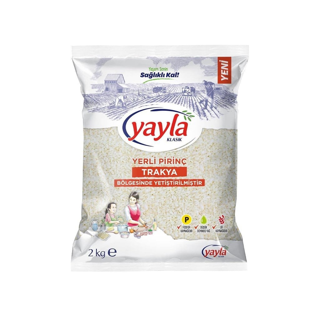Yayla 2 Kg Trakya Baldo Pirinç