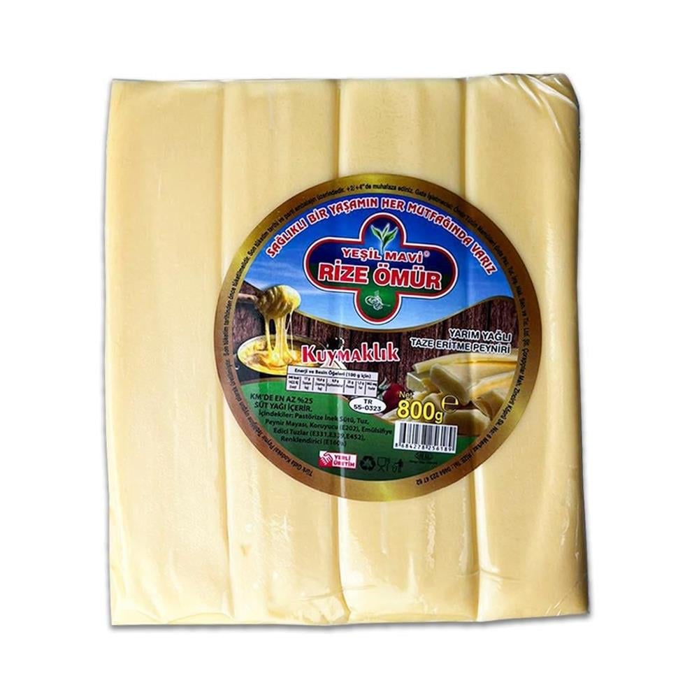 Yöresel PeynirYeşil Mavi Kuymaklık Dil Peyniri 800 Gr