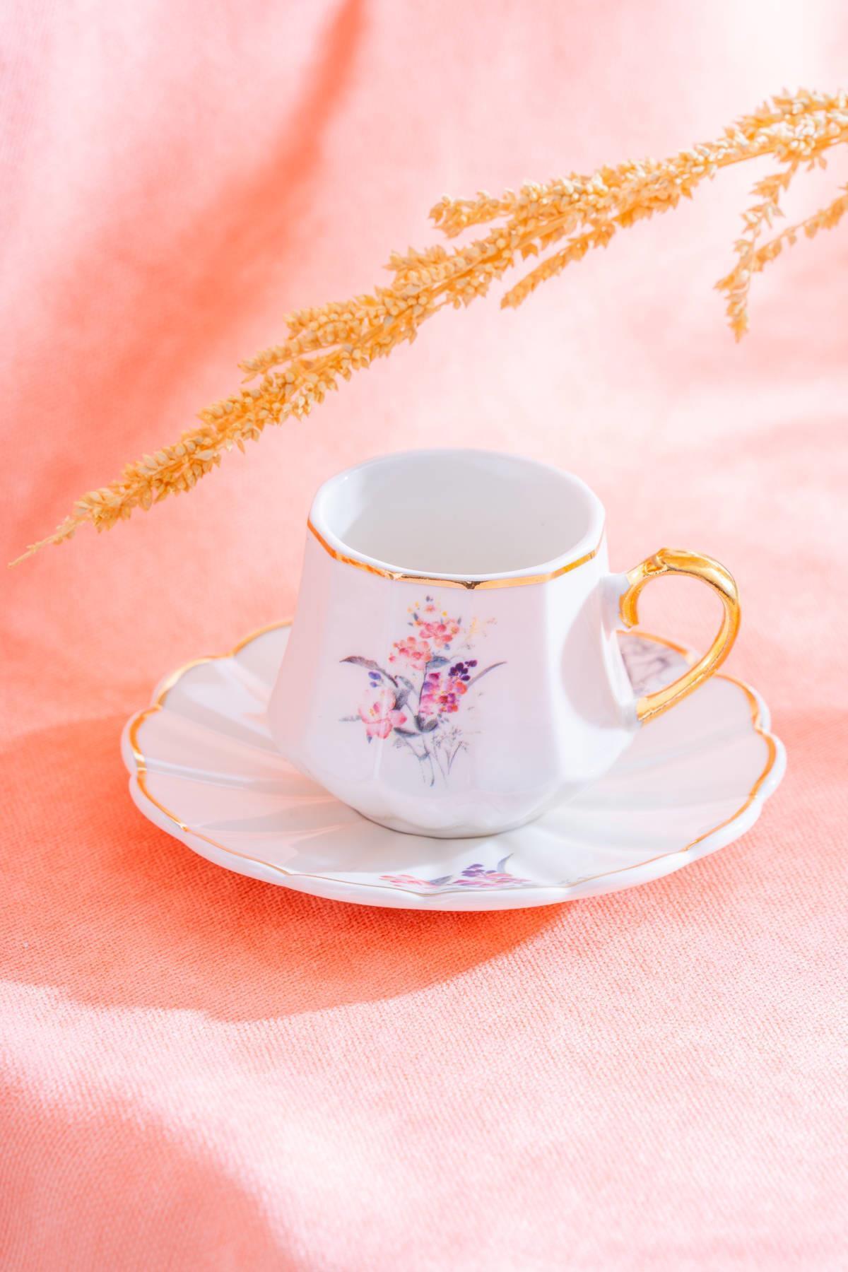 Acar Isabella 6 Kişilik Kahve Fincanı Takımı - 90 ml