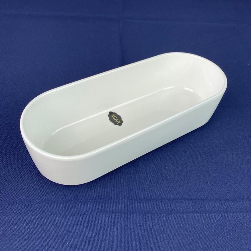 Acar Oval Kase Bianco 26x11 cm