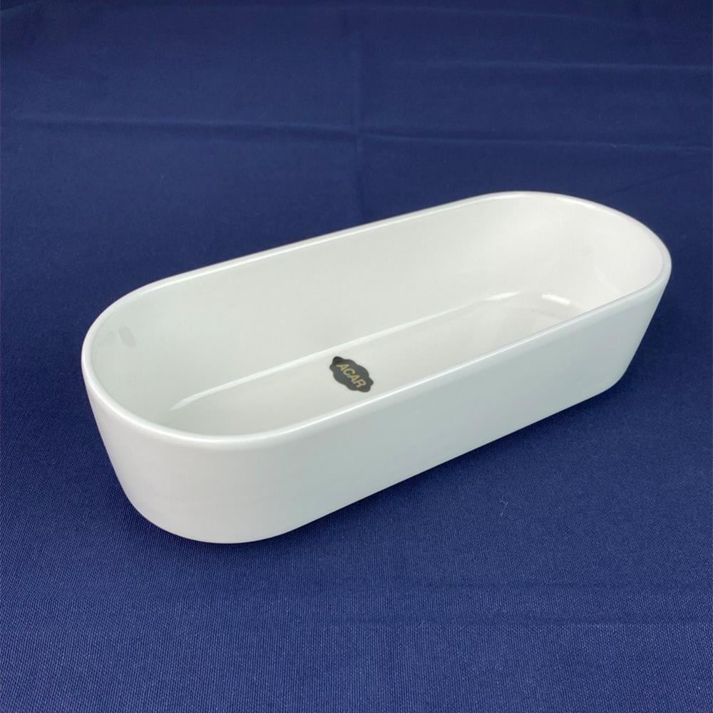 Acar Oval Kase Bianco 26x11 cm
