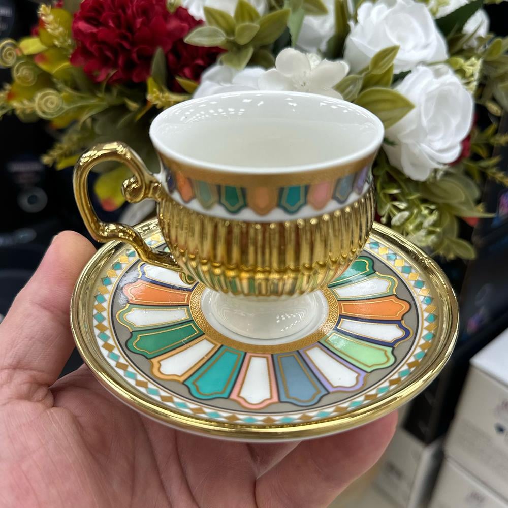 Acar Pompei Lüx Porselen 6 Lı Fİncan Takımı