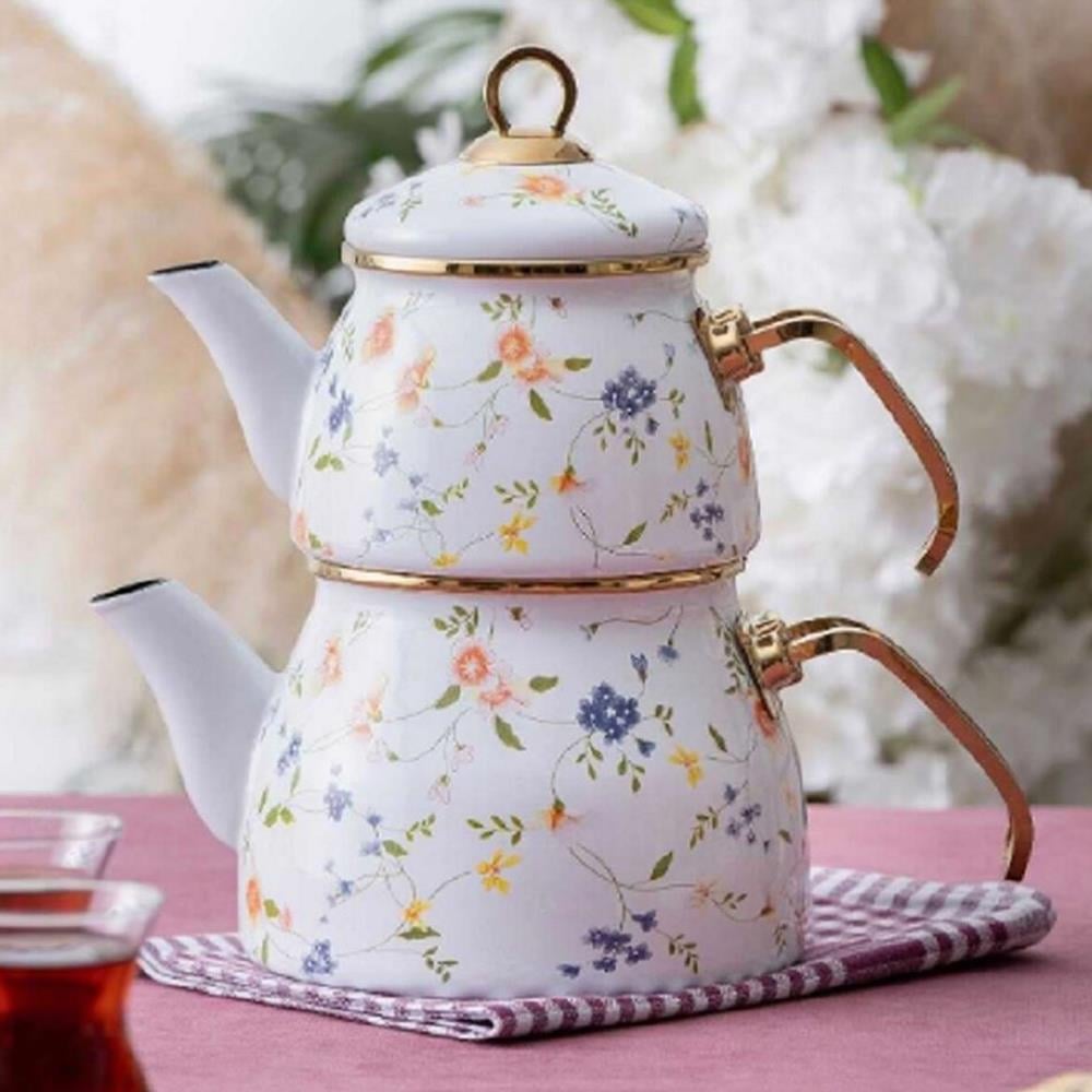 Acar Qualita-Ivy Emaye Çaydanlık Takımı XAP-06498-6