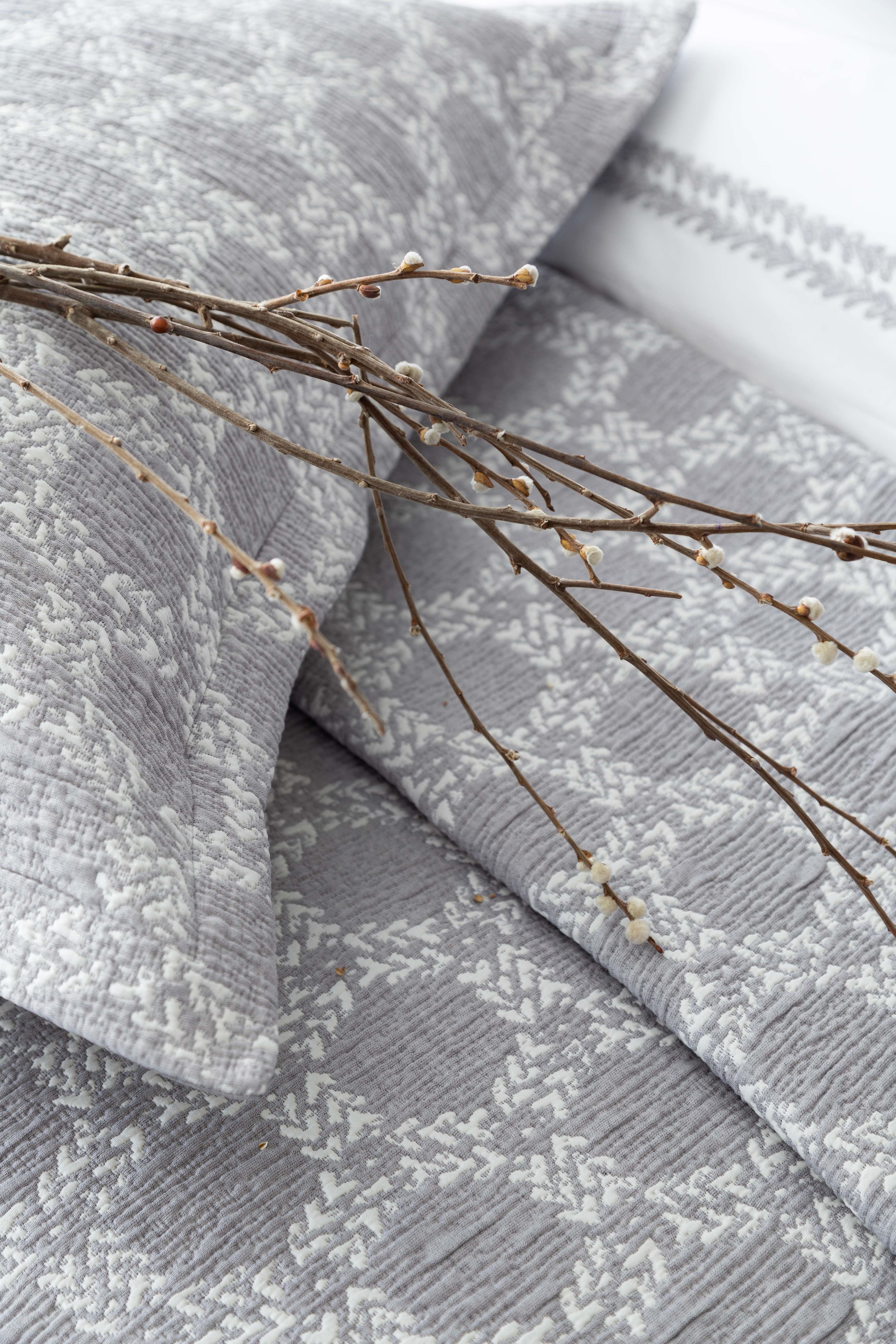 Apricitas Çift Kişilik Tımeless Prıme Set Crown Gray - Yatak Ortusu