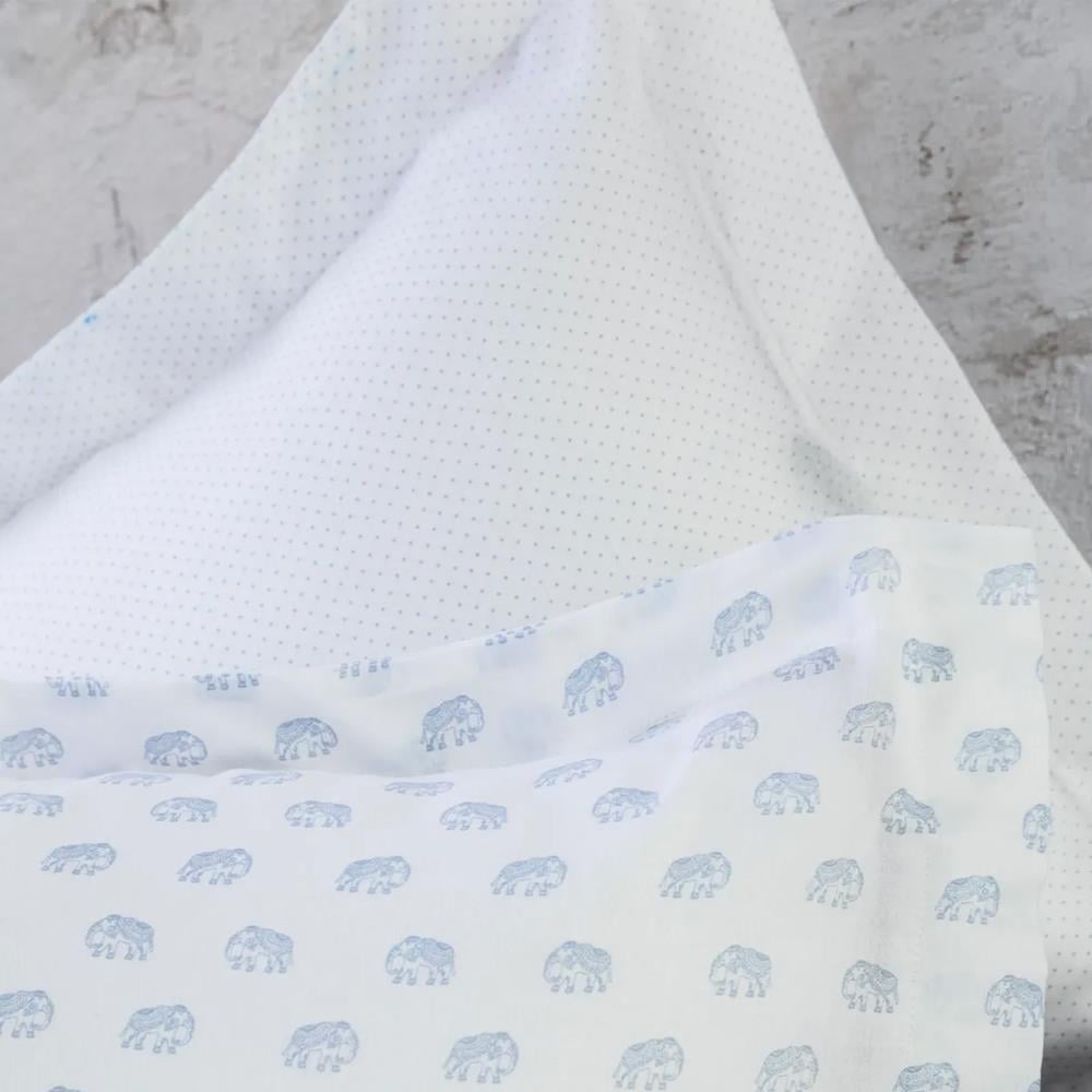 Apricitas  Oliver Blue Çift Kişilik %60 Bambu %40 Pamuk Pike Takımı