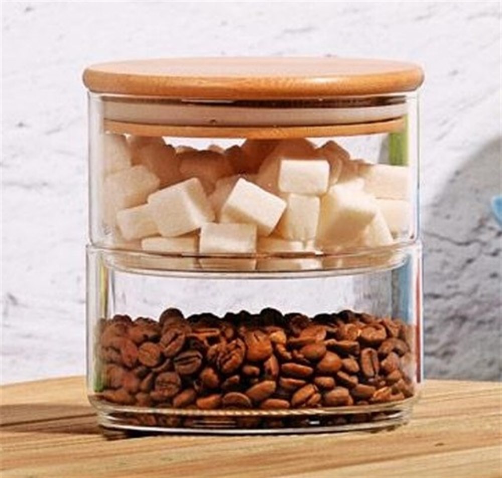 Bambum B0796 Tade 2 Katlı Cam Kavanoz