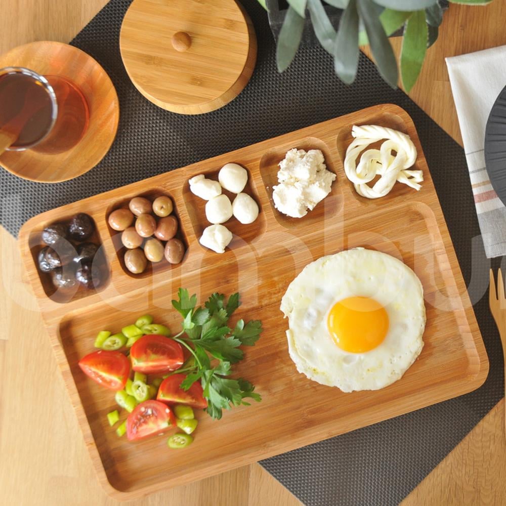 Bambum Carlin Servis Tabağı 6 Bölmeli B2393