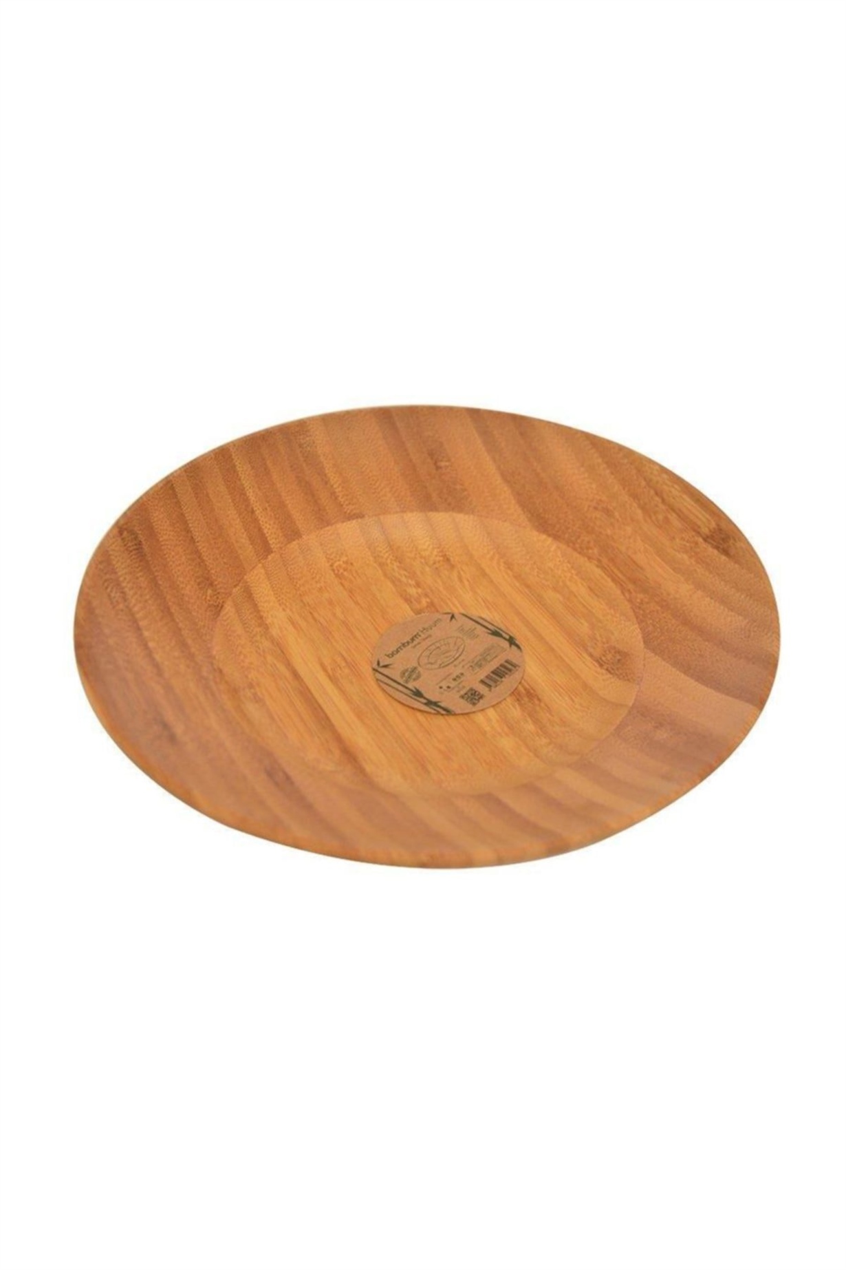 Bambum Huum Yuvarlak 6 Lı Bambu Yemek Tabagı