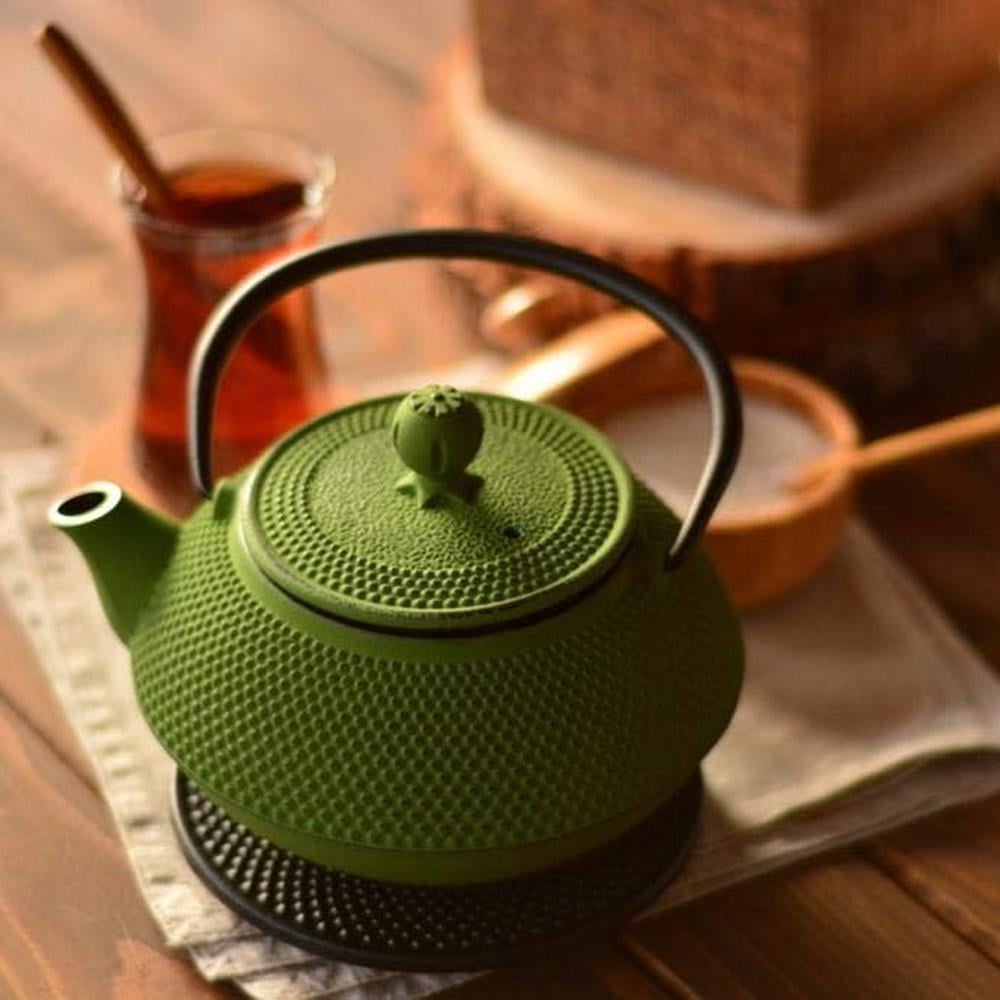 Bambum Linden F.Yeşil Döküm Demlik 750 ml T0078