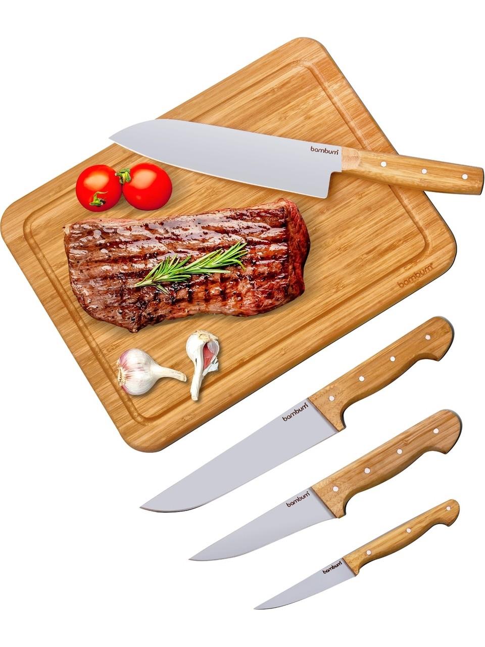 Bambum Symbol 5 Parça Kesme Tahtalı Bıçak Seti B4401