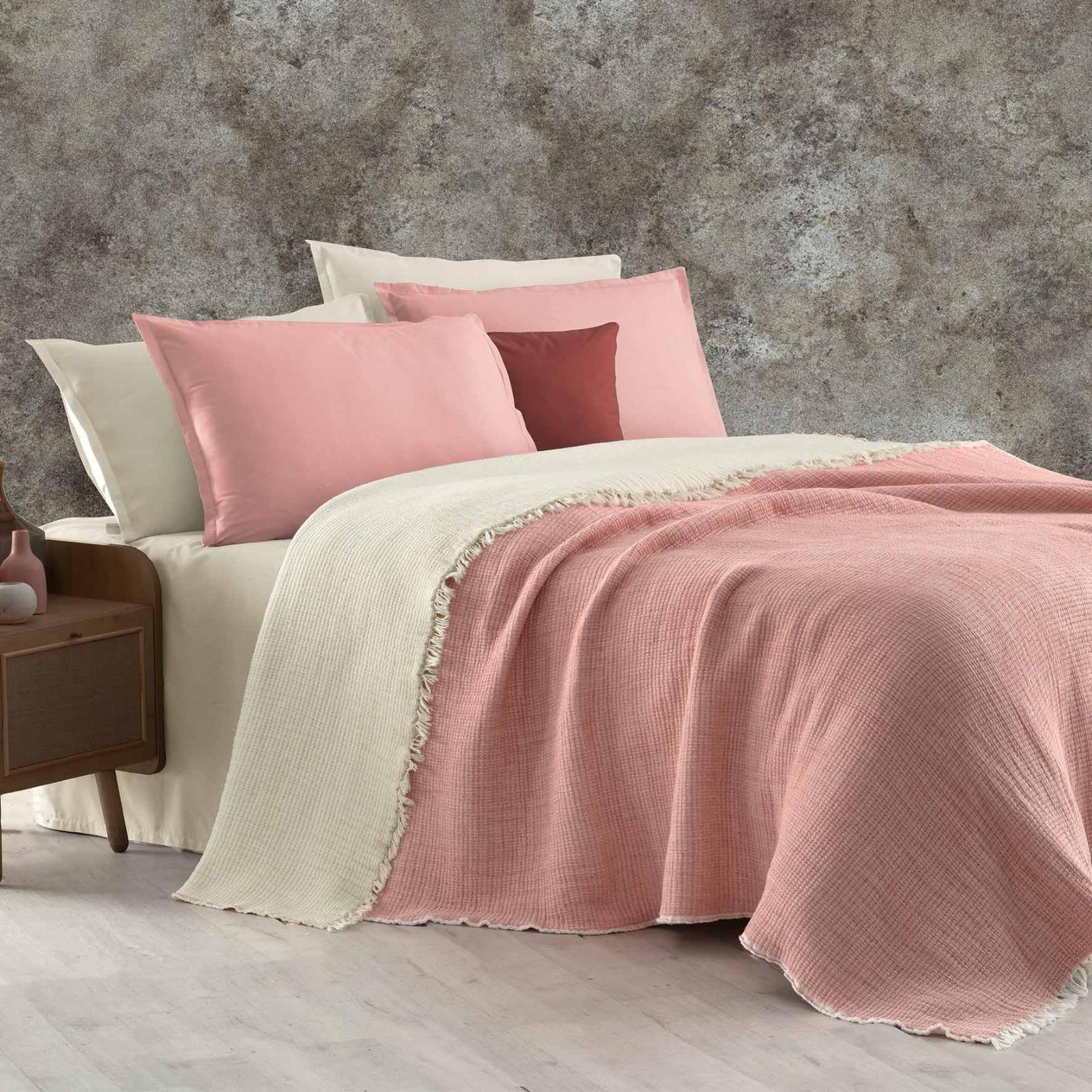 Bazaar Çift Kişilik Yatak Örtüsü Bowie Taba