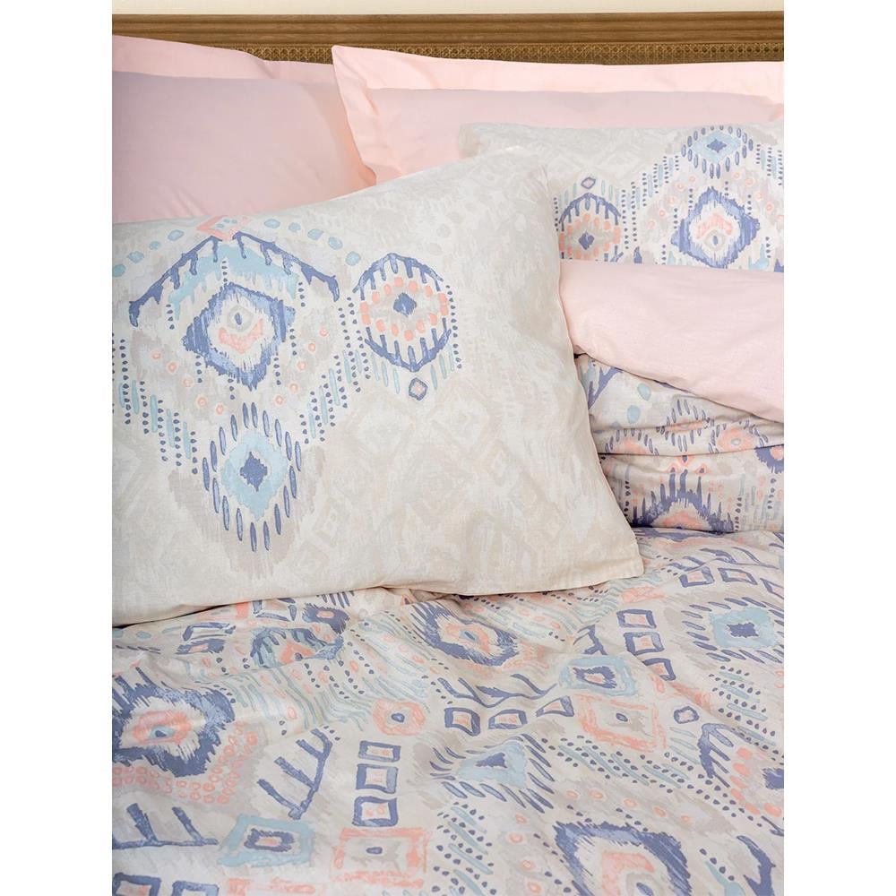 Cotton Box Ethnic Çift Kişilik Nevresim Takımı Mosola Somon