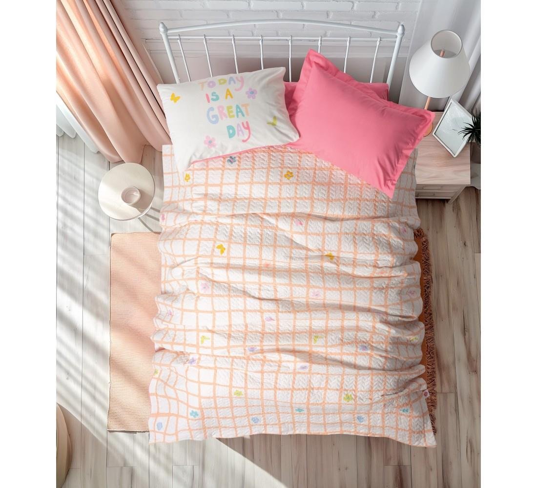 Cotton Box Genç Odası Tek Kişilik Complete Set Jours Pembe