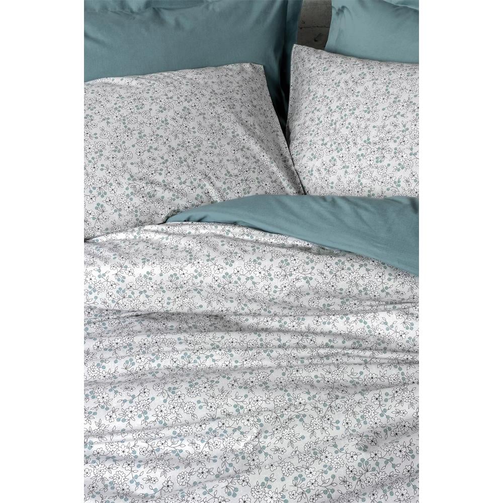 Cotton Box Petite Çift Kişilik Lastikli Çarşaflı Nevresim Takımı June Mint