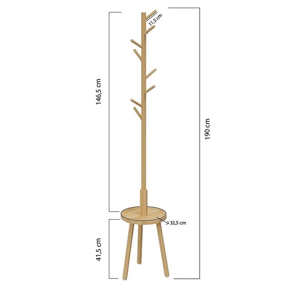 Dıgıthome Askılık Sekızlı Vestıyer Bambu 0027