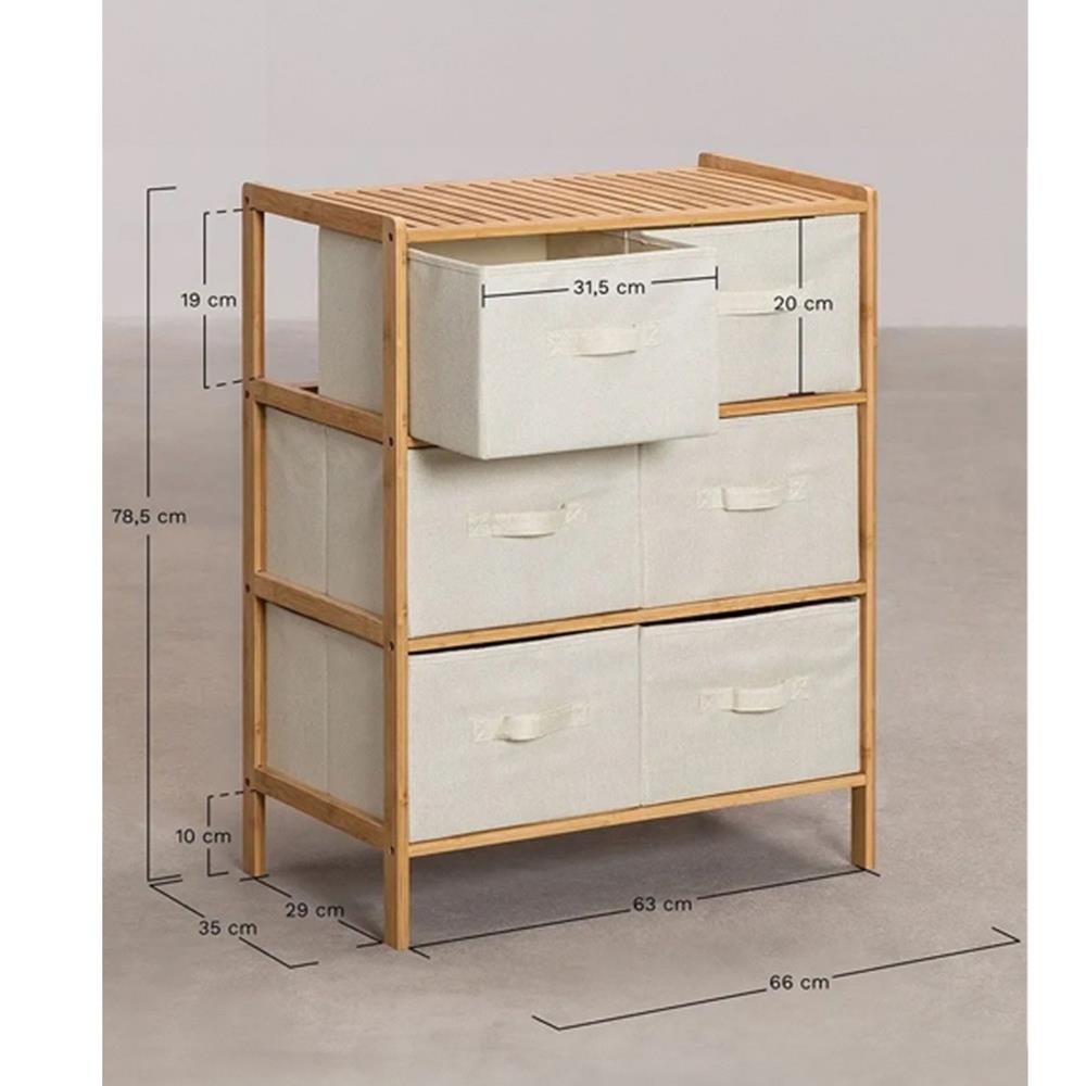 Dıgıthome Dolap Altı Çekmeceli Bambu 0016