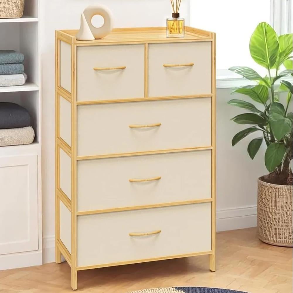 Dıgıthome Dolap Beş Çekmeceli Bambu 0013