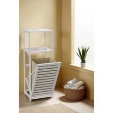 Dıgıthome Kirli Sepeti Banyo Düzenleyici 2 Raflı Bambu db-0020
