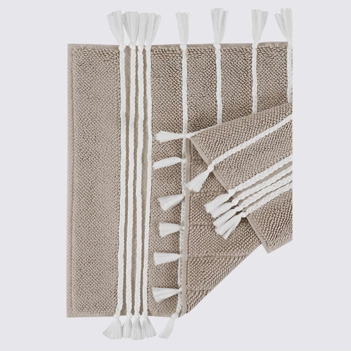 Ecocotton Karnella Bej Organik Banyo Paspası 50 X 80 Cm