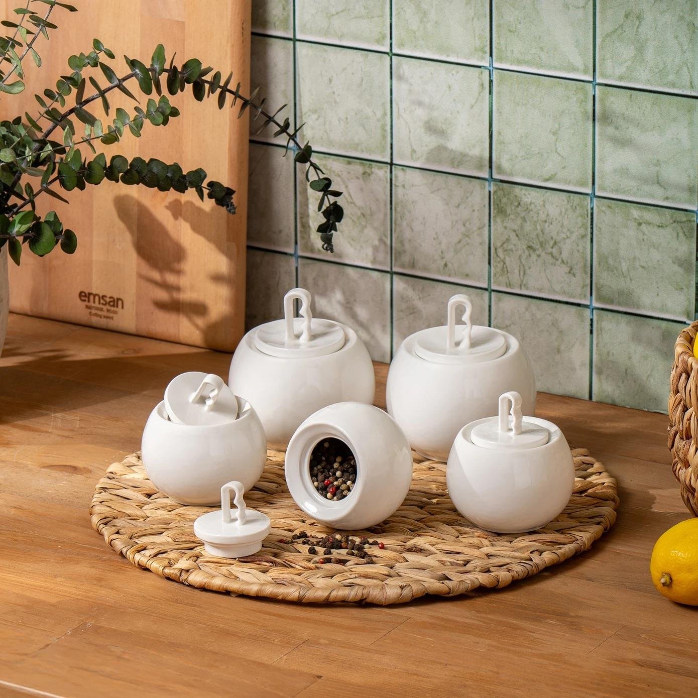 Emsan Ada Beyaz 5li Baharat Takımı