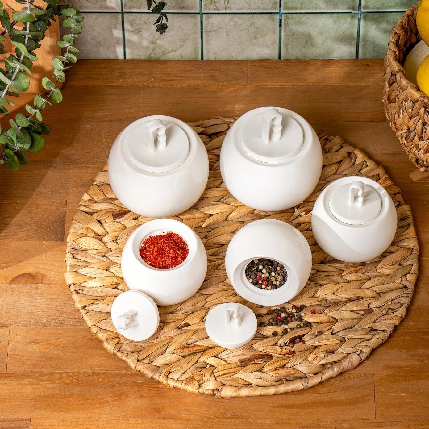 Emsan Ada Beyaz 5li Baharat Takımı