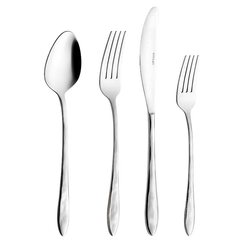 Emsan Akasya 24 Parça 6 Kişilik Kutulu Çatal Kaşık Bıçak Takımı