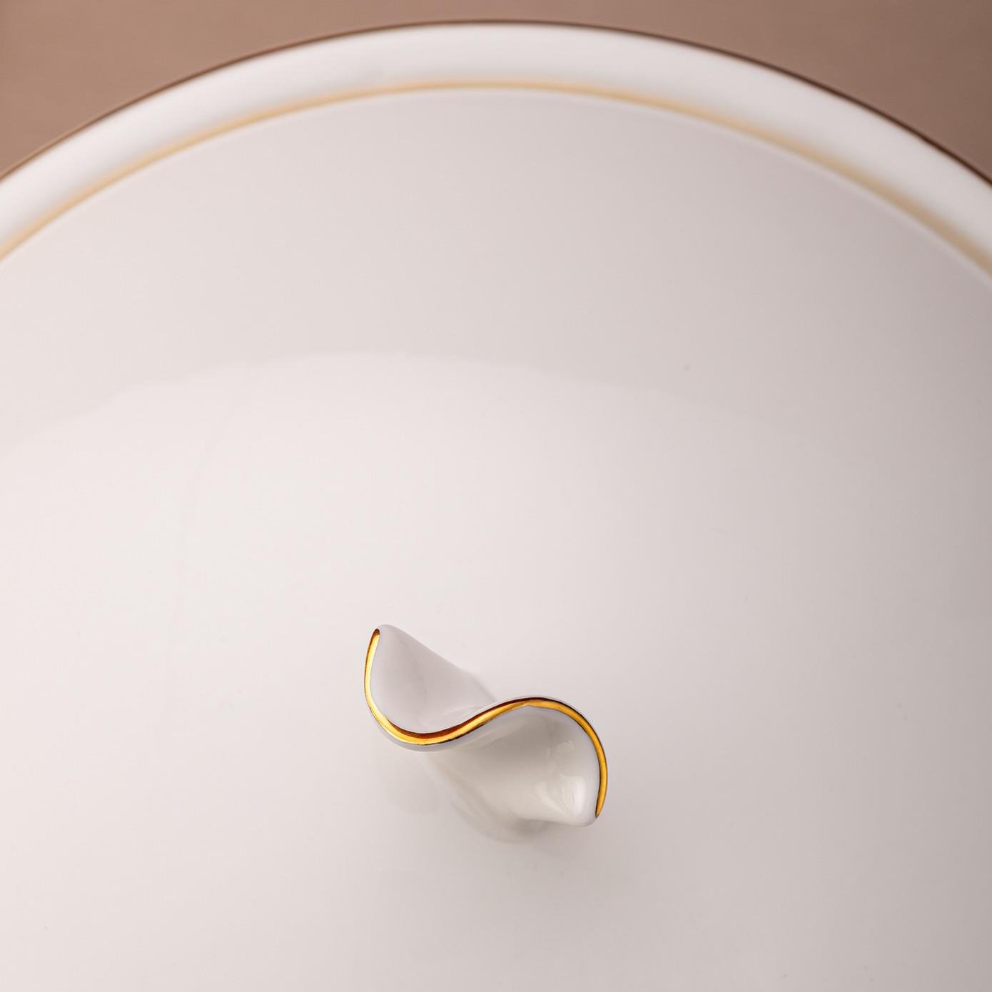 Emsan Alicia Fine Bone 60 Parça 12 Kişilik Yuvarlak Yemek Takımı Gold