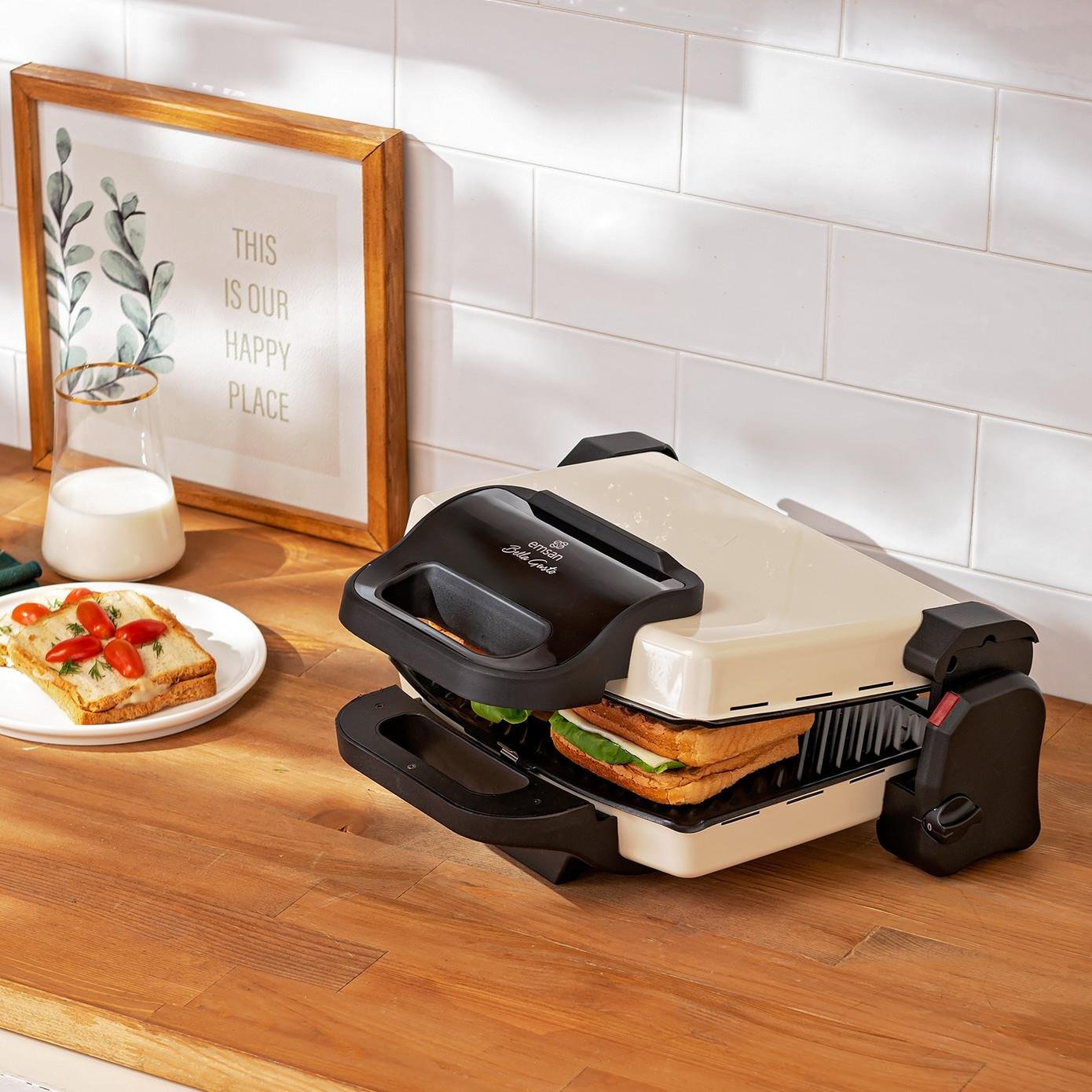 Emsan Bella Gusto Tost Makinesi Krem