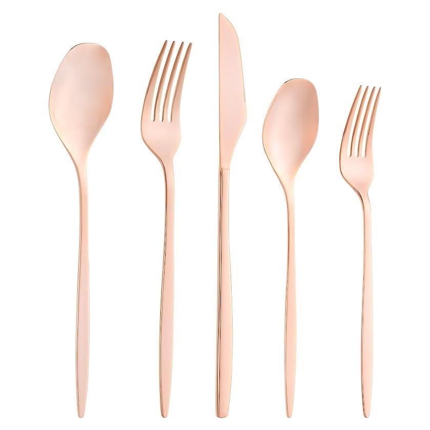 Emsan Bronz Alisa 24 Parça 6 Kişilik Kutulu Çatal Kaşık Bıçak Takımı