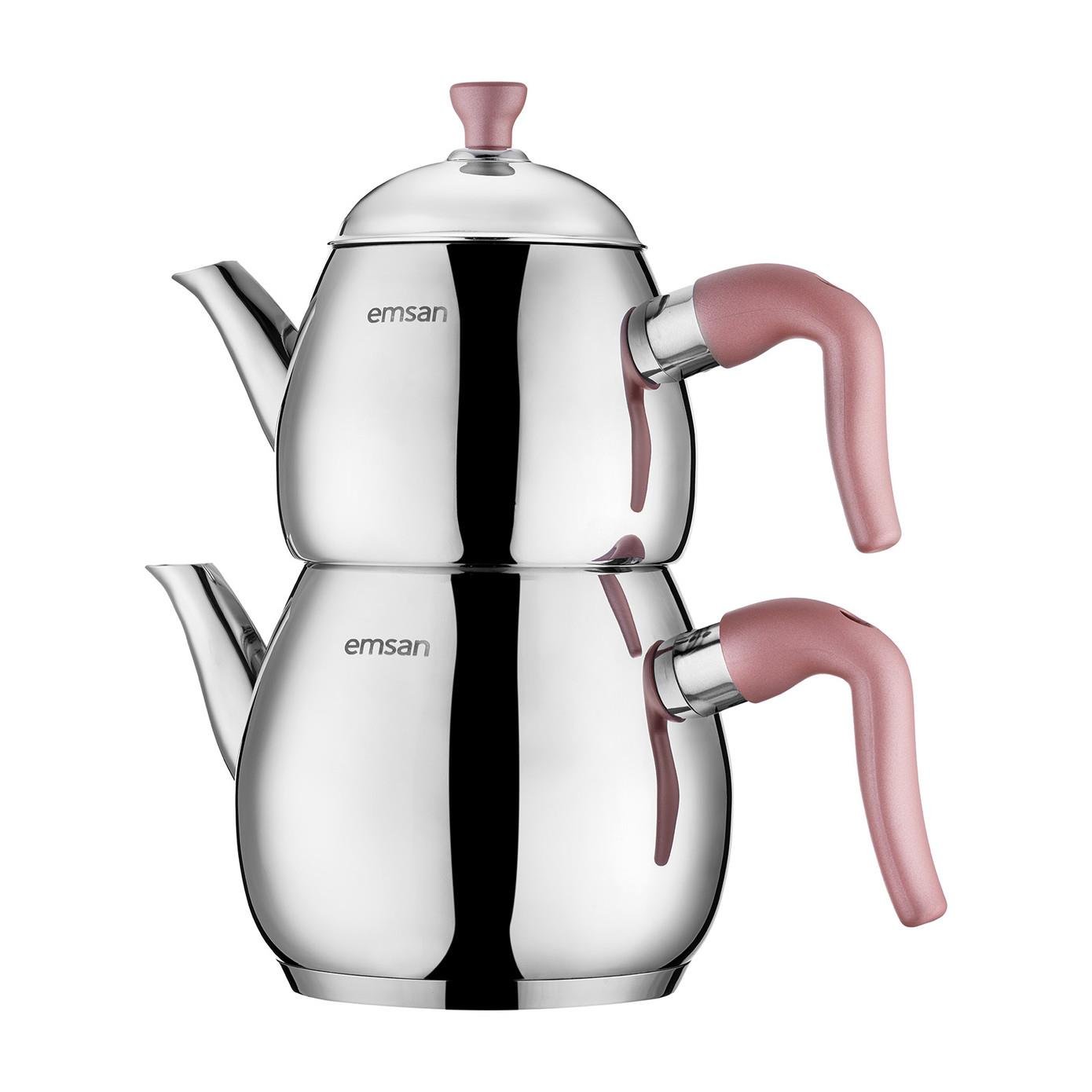 Emsan Duru Maxi Çaydanlık Takımı Pembe 1.25 - 2.5 Lt