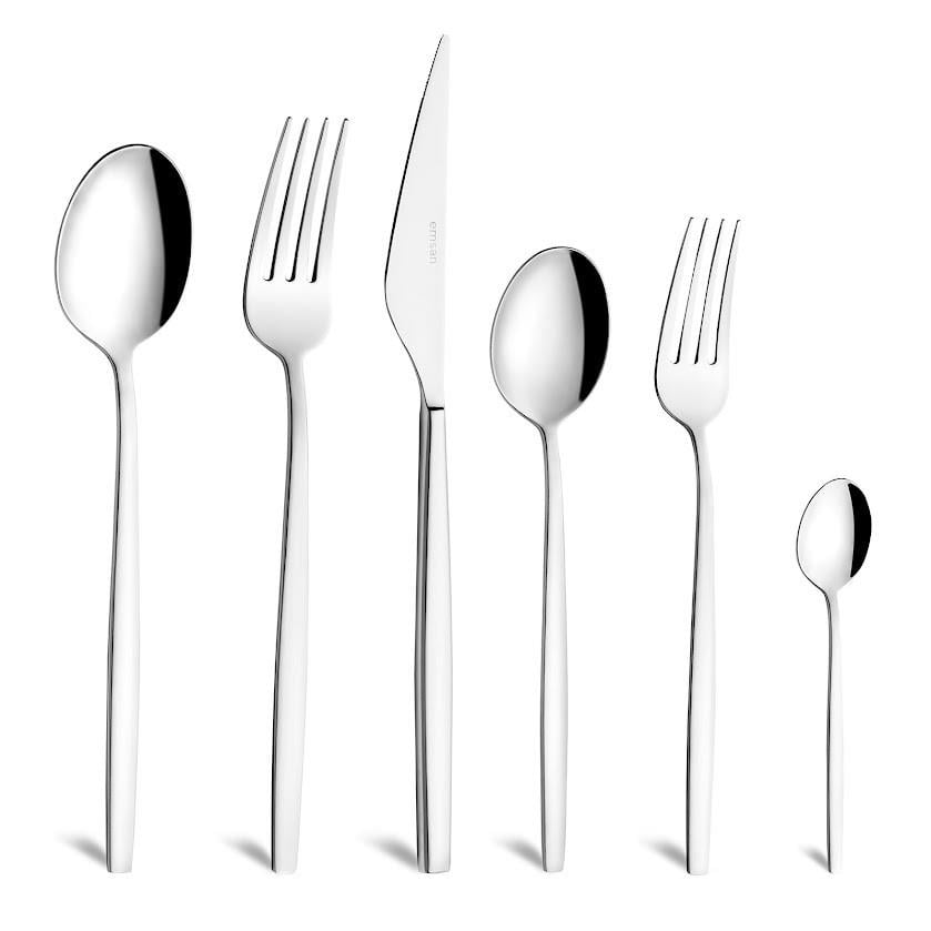 Emsan Evelyn 72 Parça 12 Kişilik Çatal Kaşık Bıçak Takımı Lüks Kutulu