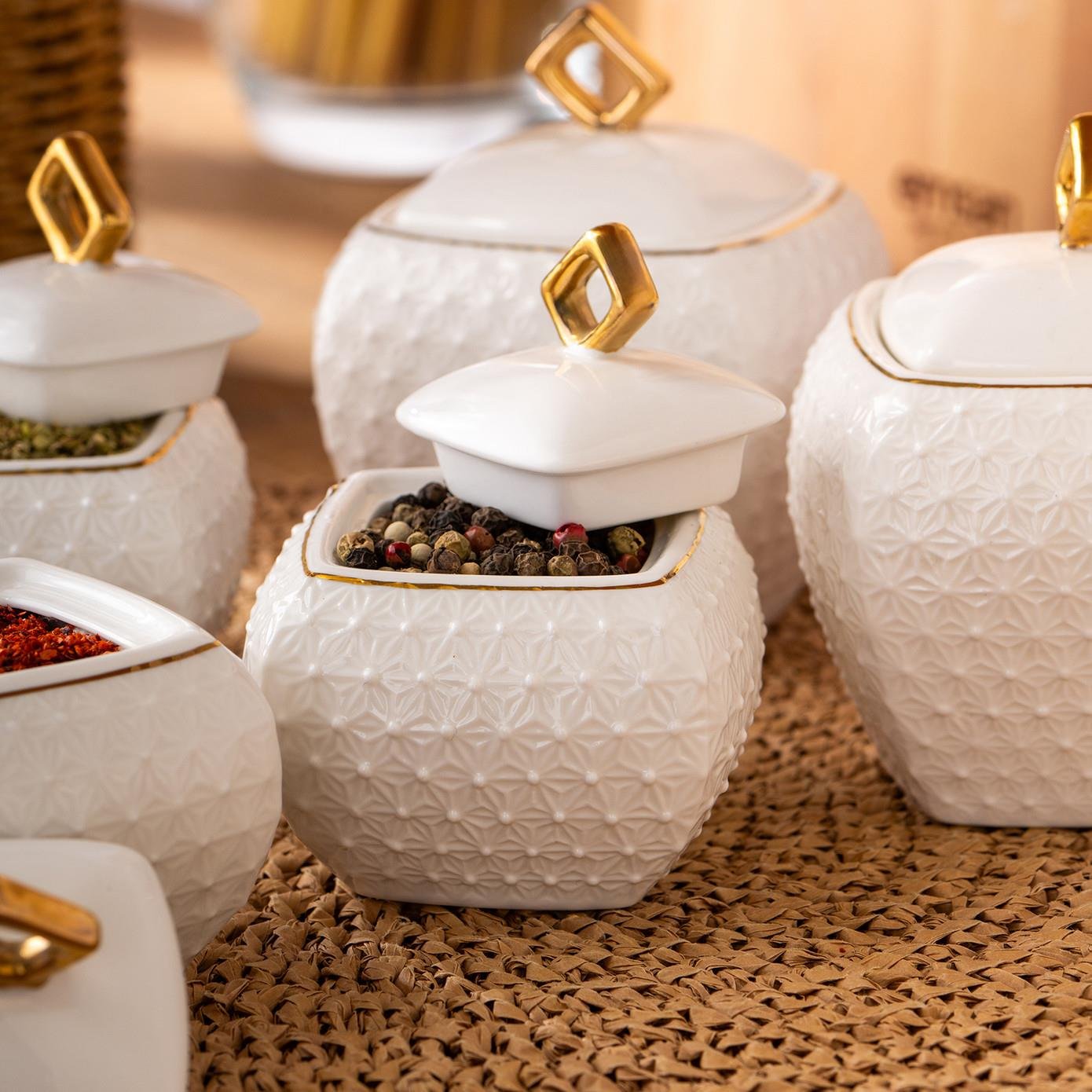 Emsan Flower 5li Baharat Takımı