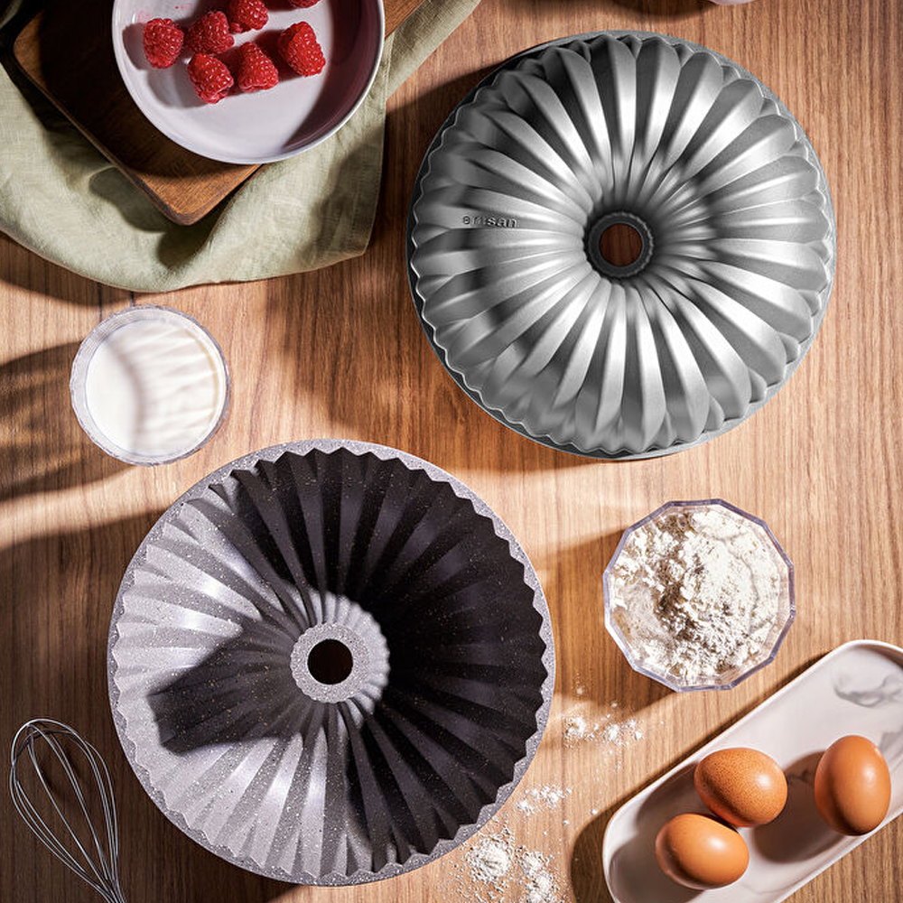 Emsan Griss Hardstone Gri 24 cm Kek Kalıbı