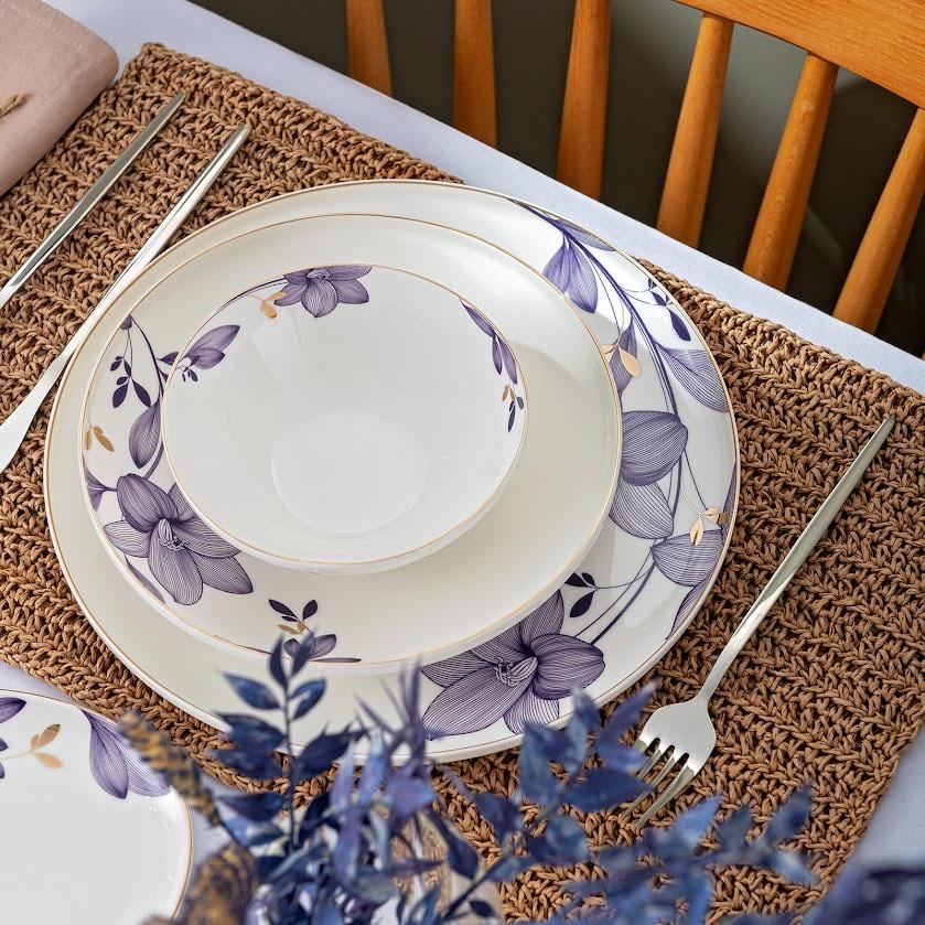 Emsan Isley Lacivert 53 Parça 6 Kişilik Yemek Takımı