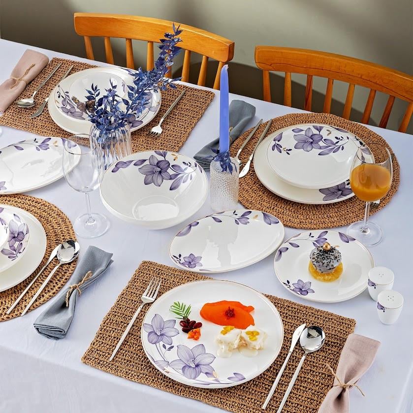 Emsan Isley Lacivert 53 Parça 6 Kişilik Yemek Takımı