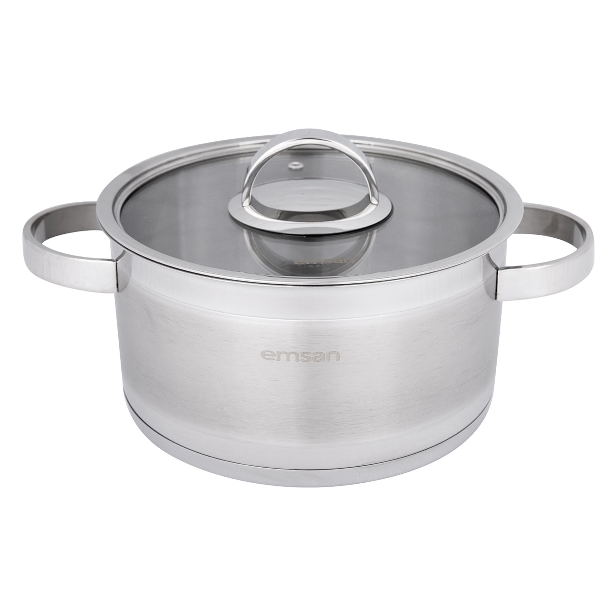 Emsan Karya 8 Parça Paslanmaz Çelik Tencere Seti
