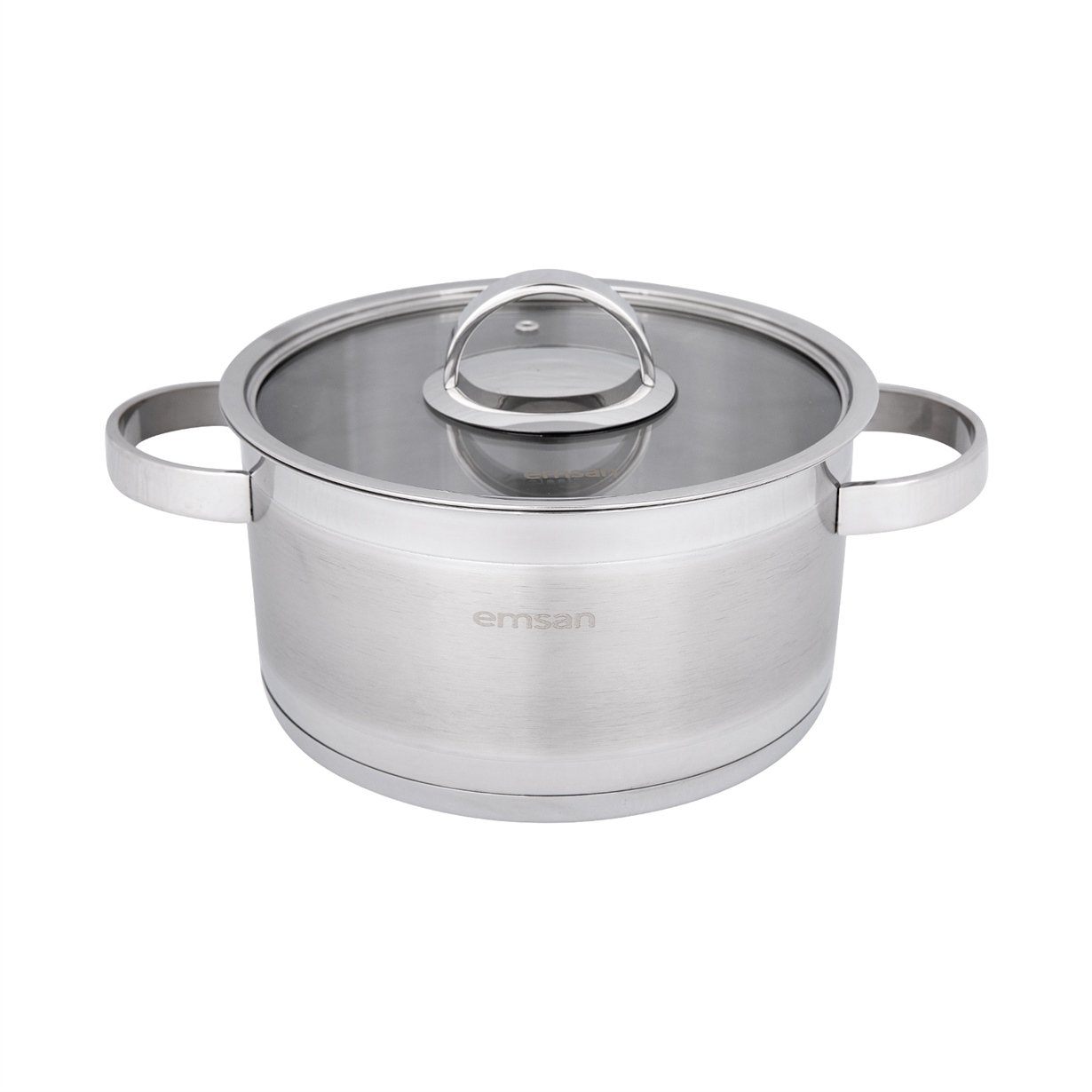 Emsan Karya 8 Parça Paslanmaz Çelik Tencere Seti