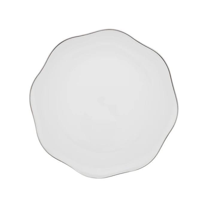 Emsan Lotus Fine Bone 53 Parça 12 Kişilik Yemek Takımı Platin