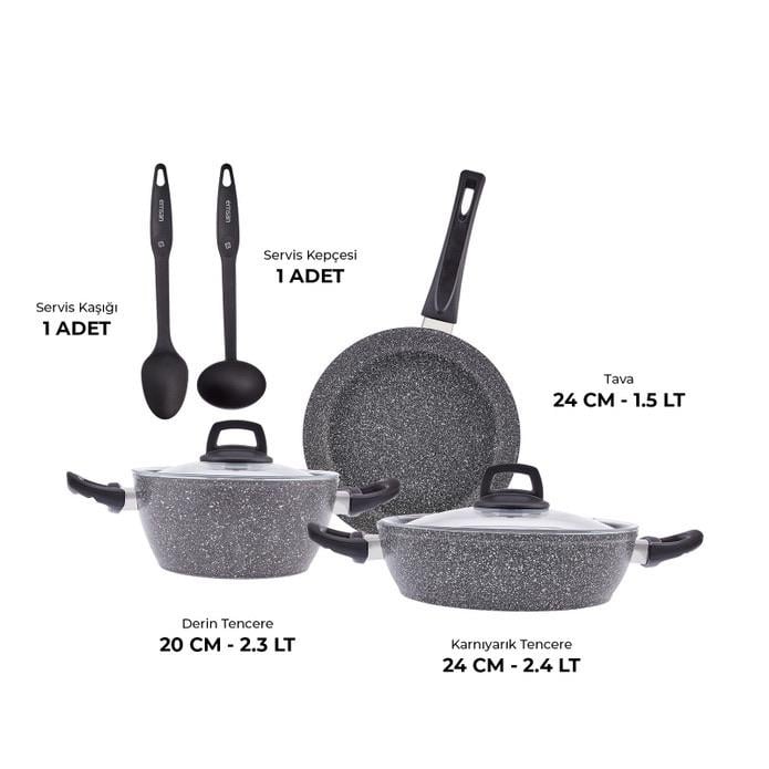 Emsan Luna 7 Parça Tencere Seti