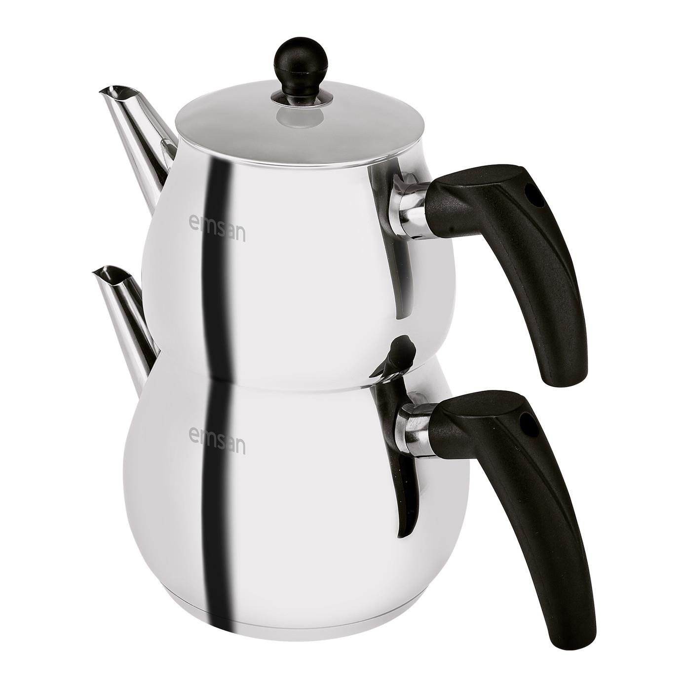 Emsan Luna Midi Inox Çaydanlık Takımı