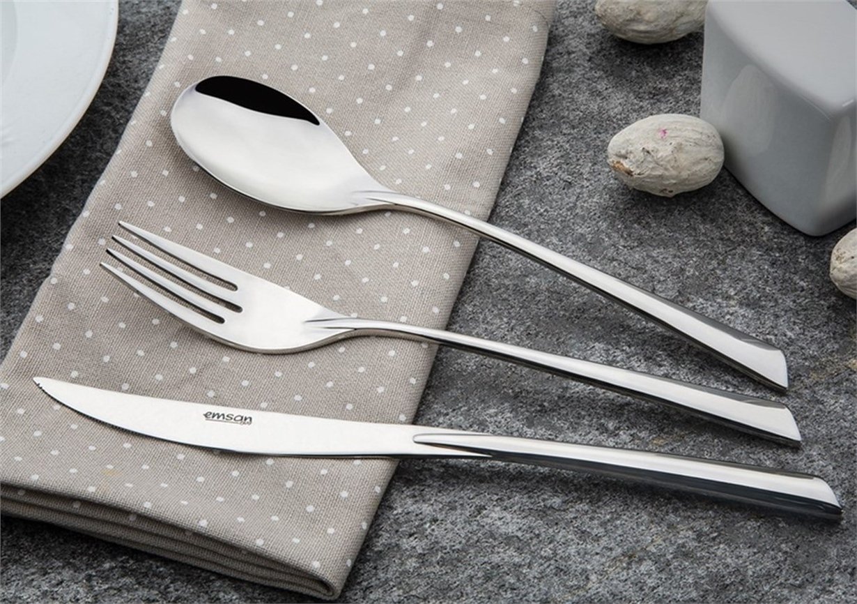 Emsan Mirage 84 Parça Çatal Kaşık Bıçak Seti Lüks Kutulu