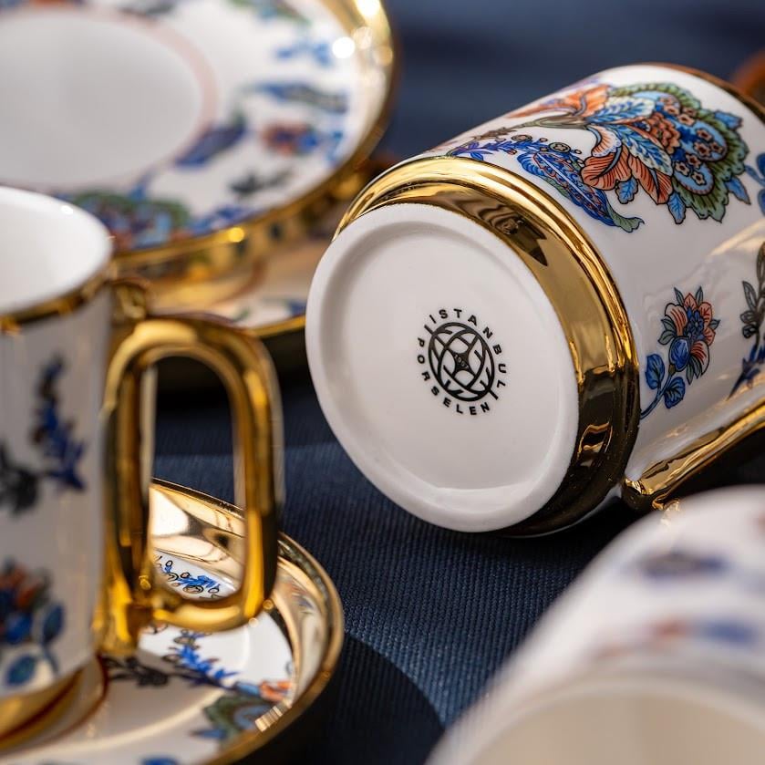 Emsan Multicolor Porselen Kahve Fincan Takımı 6 lı