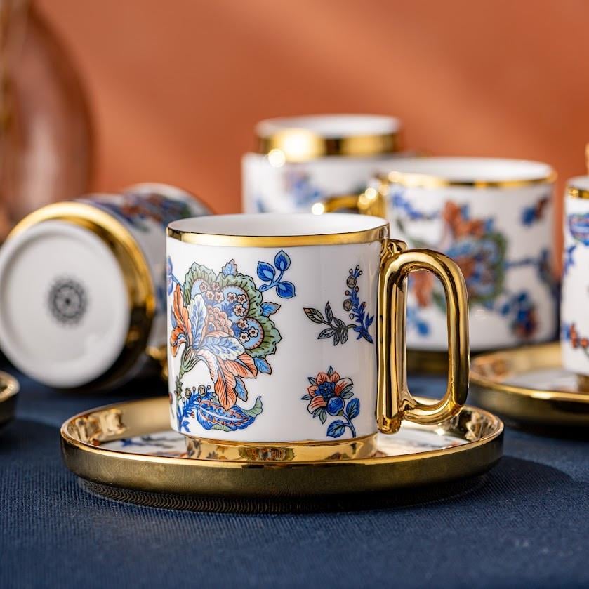 Emsan Multicolor Porselen Kahve Fincan Takımı 6 lı