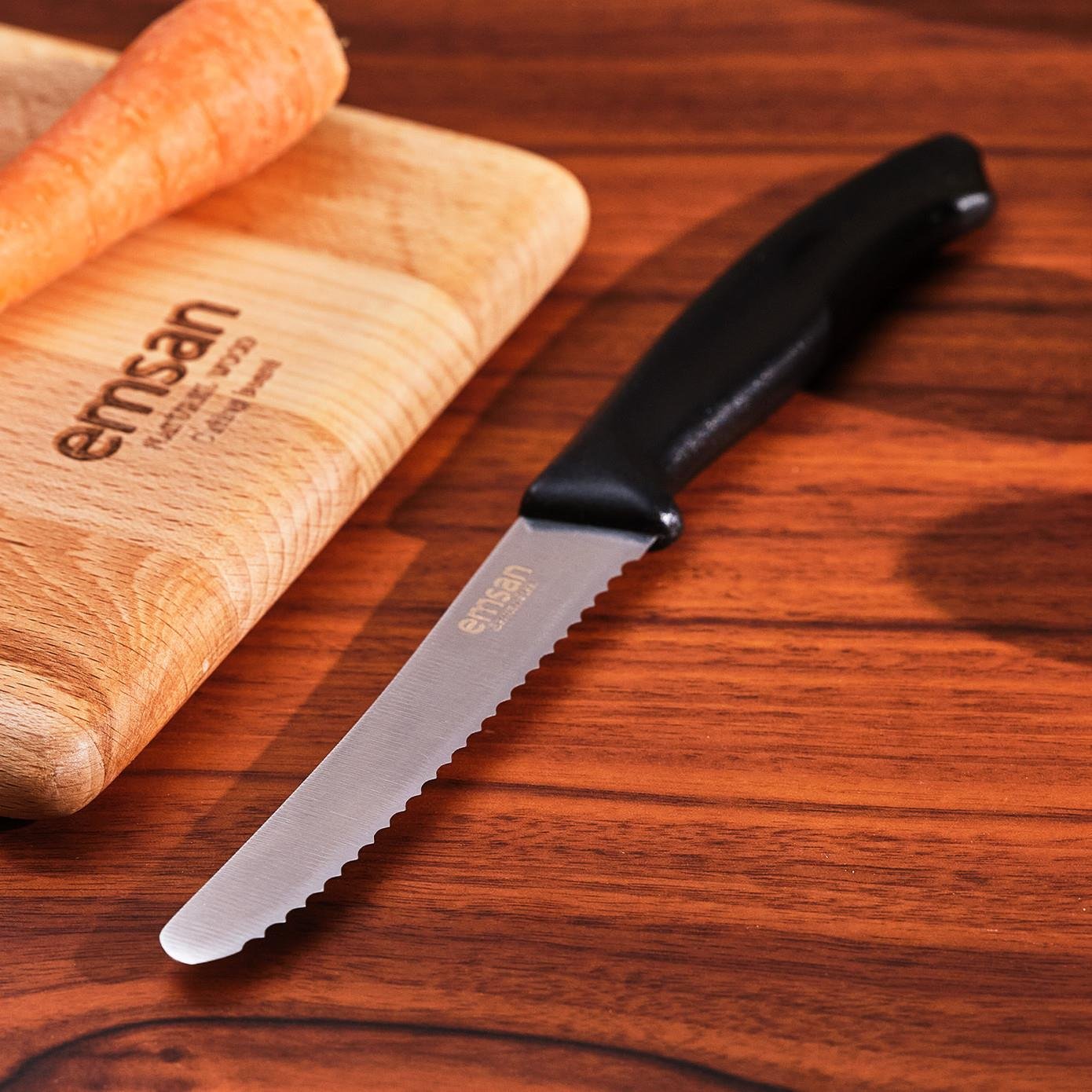 Emsan Nix Domates Bıçağı Siyah