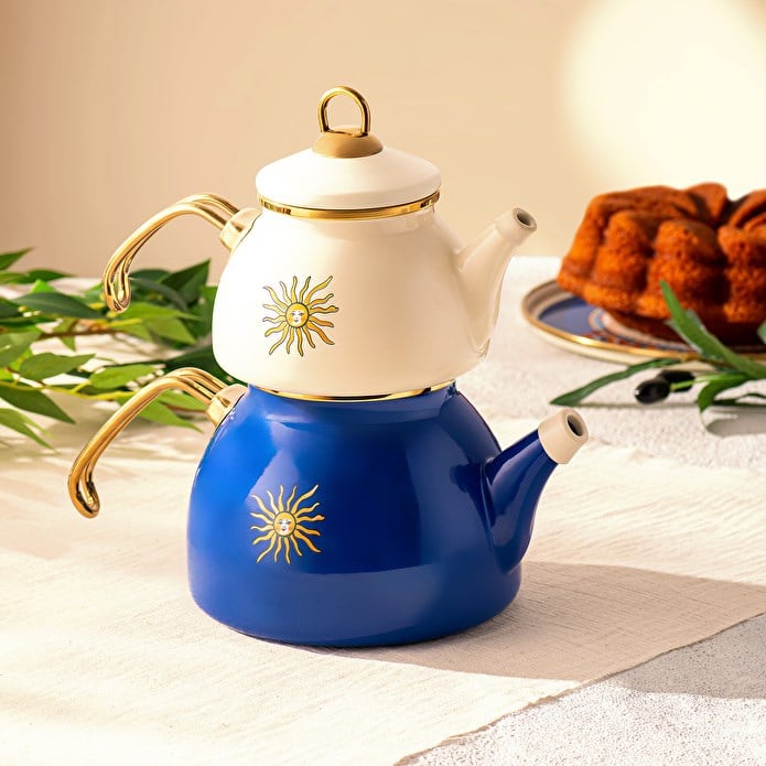 Emsan Solemar Emaye Çaydanlık