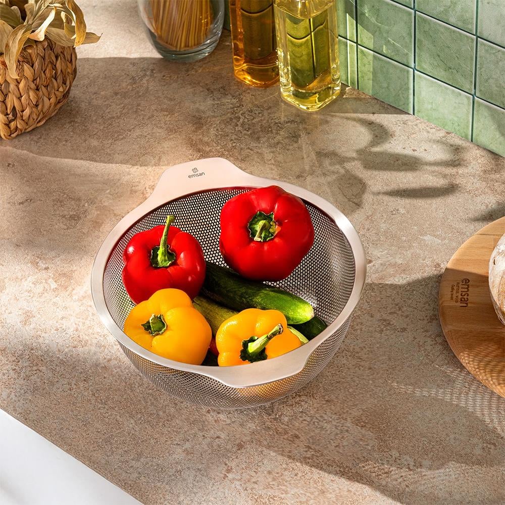 Emsan Stell Luxe Süzgeç Large 26 cm