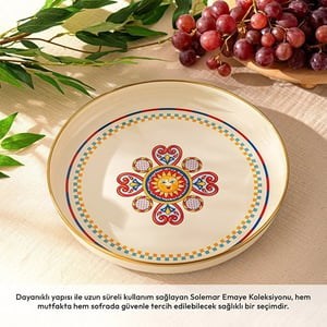 EMSAN SUNUMLUK 28 CM EMAYE SOLEMAR