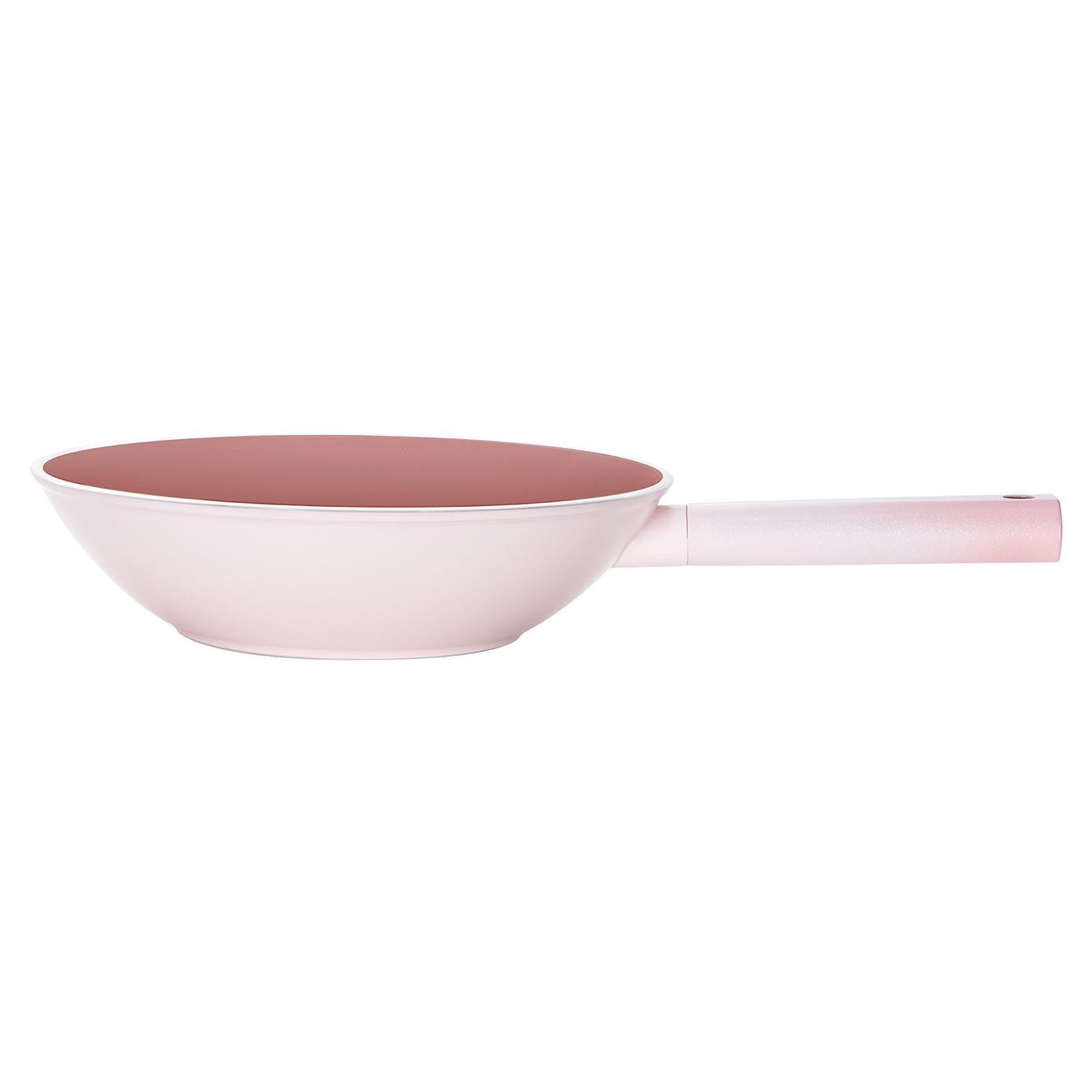 Emsan Swiss Crystal Pembe 28 cm Wok Tava