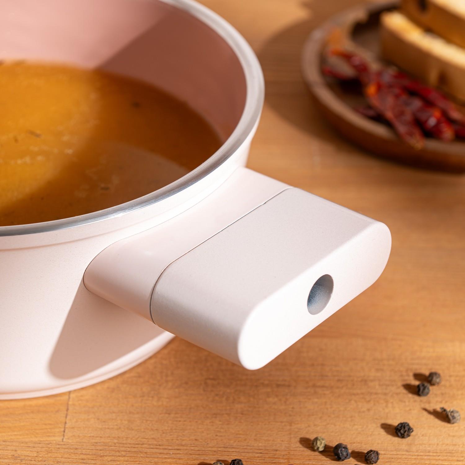 Emsan Swiss Cystal Derin Tencere 16 CM Pembe